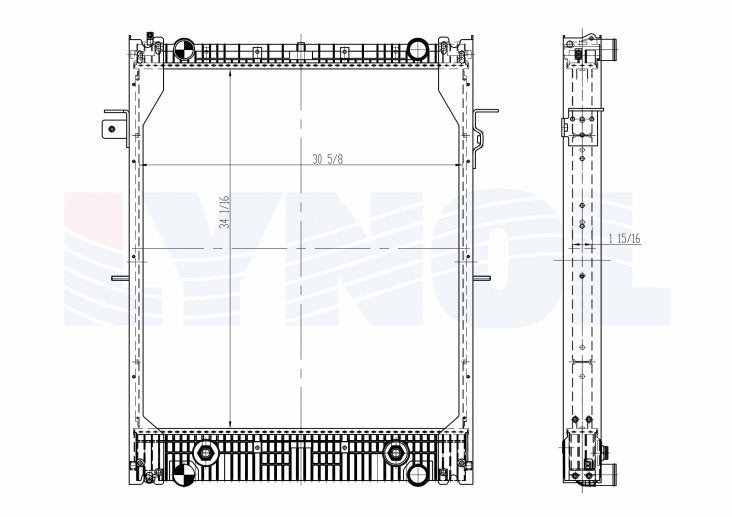 2011 Freightliner M2 106 ISB 6.7L Radiator LR2200-064