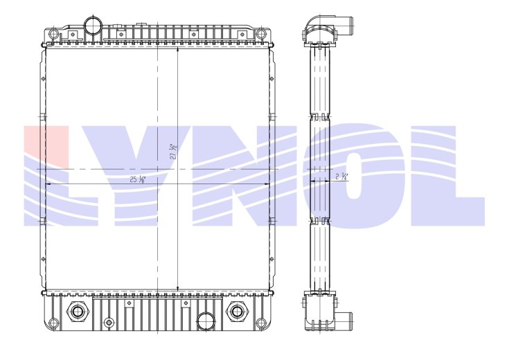 2012 Freightliner Stepvan / Parcel Delivery MBE 900 6.4L Radiator LR2200-069