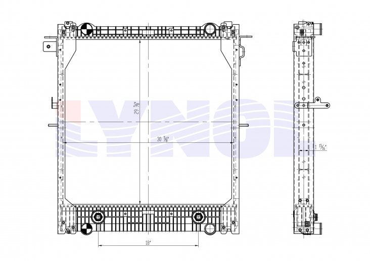 2008 Freightliner M2 106 ISC 8.3L Radiator LR2200-072