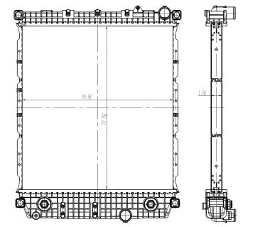 2021 Freightliner M2 106 DD5 5.1L Radiator LR2200-076