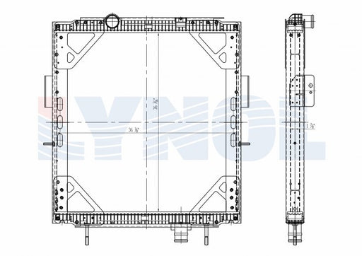 2013 Peterbilt 386 ISX15 15.0L Radiator LR2201-002
