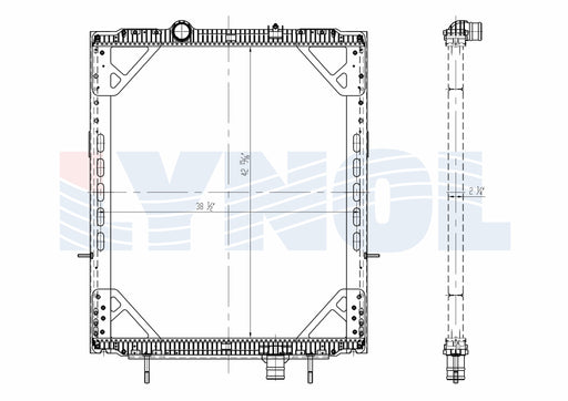2011 Peterbilt 365 ISL 8.9L Radiator LR2205-011