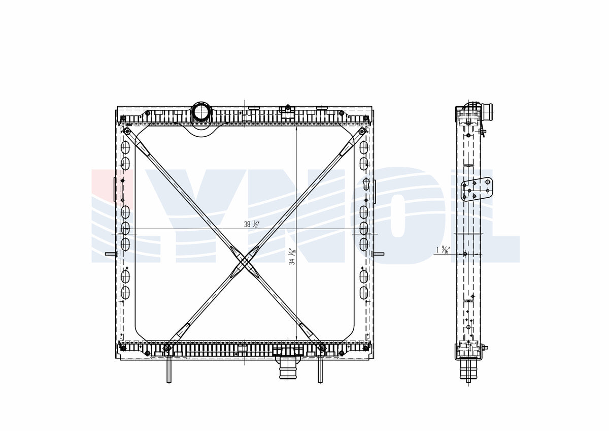 2020 Kenworth T680 X15 15.0L Radiator — RadiatorNow