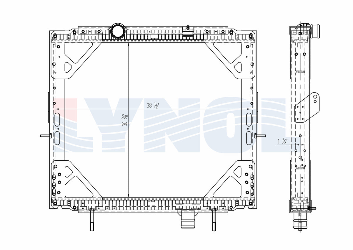 2014 Peterbilt 382 Cummins ISX15 15.0L Radiator — RadiatorNow