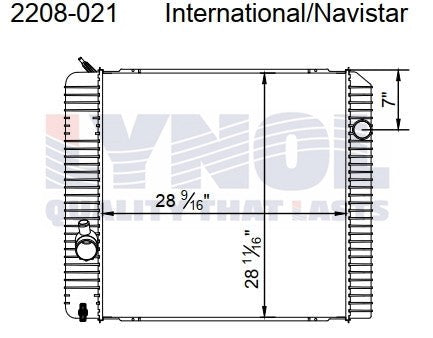 2015 International DuraStar 4300 Navistar MaxxForce 7 6.4L Radiator