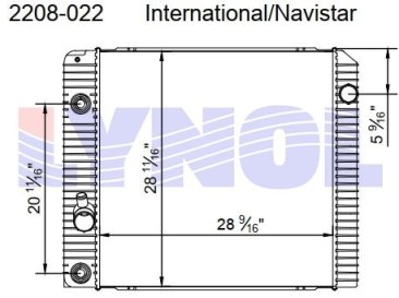 2017 International DuraStar 4400 Cummins ISB 6.7L Radiator