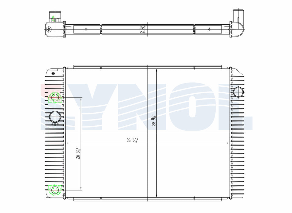 2012 International DuraStar 4300 Navistar MaxxForce DT 7.6L Radiator