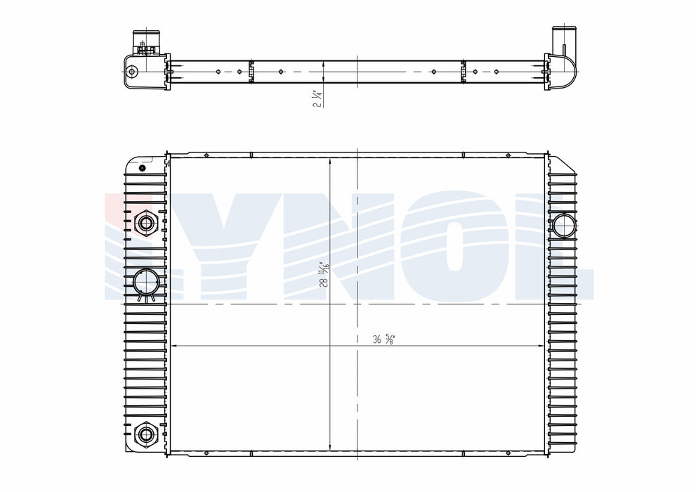 2012 International WorkStar 7300 Navistar MaxxForce DT 7.6L Radiator