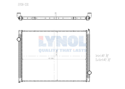 2013 International WorkStar 7600 Navistar MaxxForce 9 9.3L Radiator