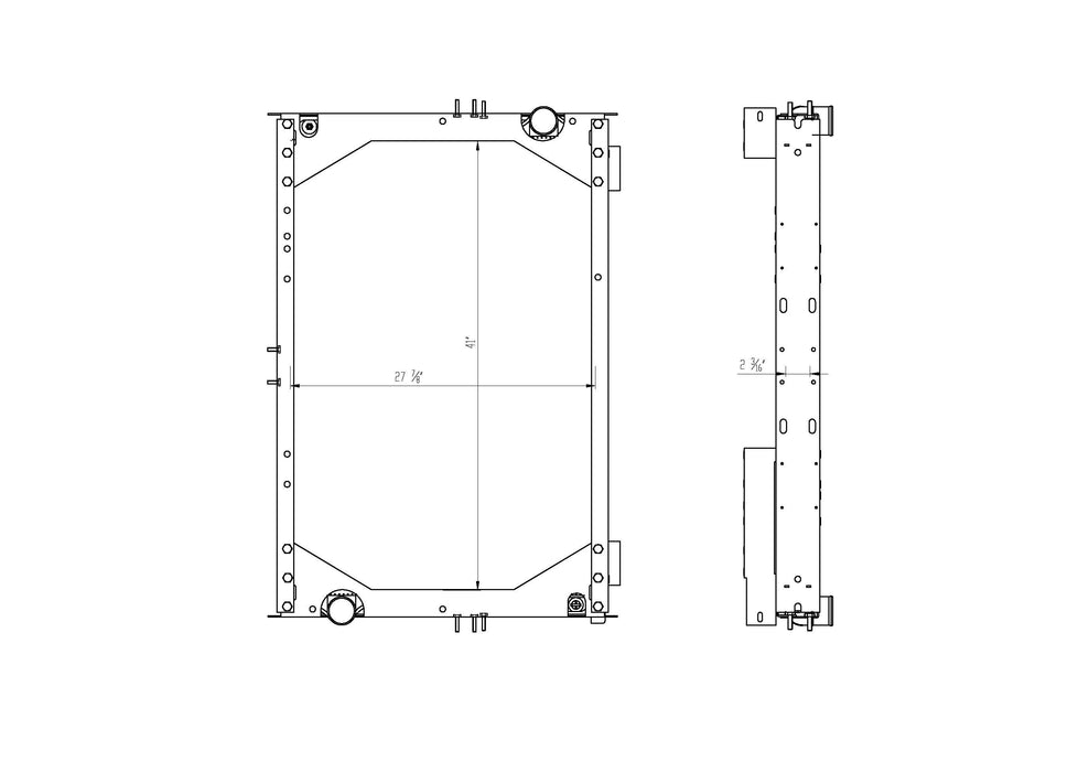 2006 International 7400 Navistar DT 466 7.6L Radiator