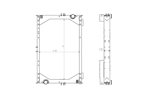 2006 International 9900i SFA Cummins ISX 15.0L Radiator