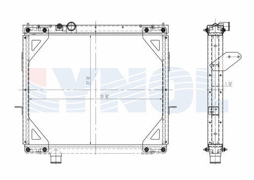1998 Mack CH Series E7 11L Radiator