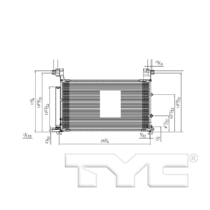 2020 Lexus IS300 2.0L L4 Condenser | TYC30021