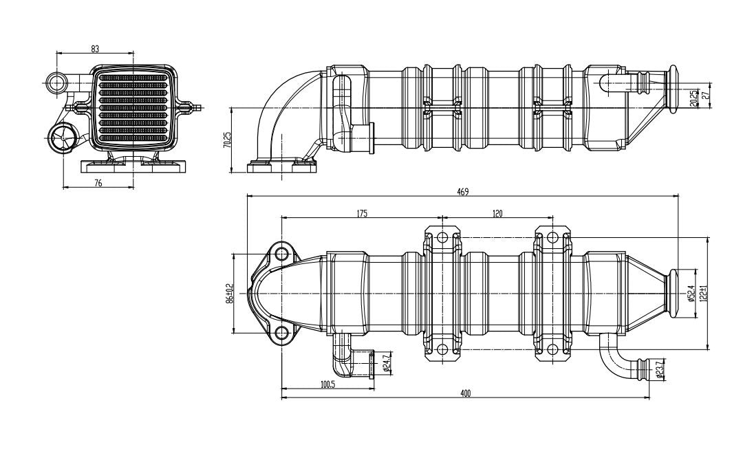 2020 Ram 2500 Cummins ISB 6.7L EGR Cooler