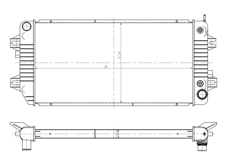 2008 Chevrolet Express 3500 6.6L V8 Radiator