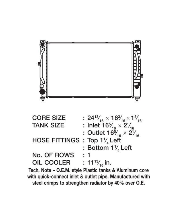 1997 Volkswagen Passat 2.8L V6 Radiator