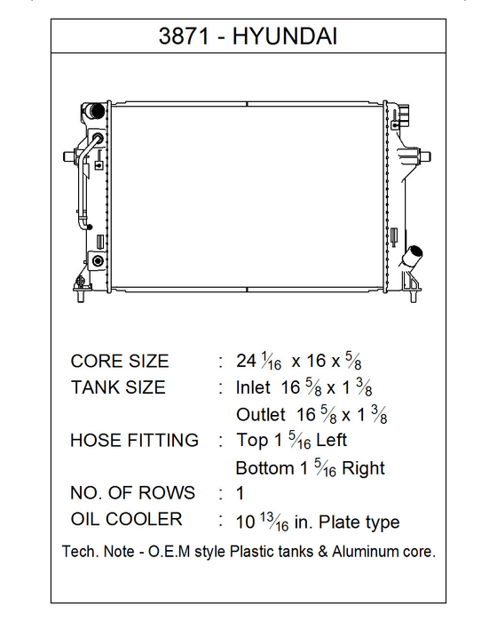 2024 Kia Forte 2.0L L4 Radiator