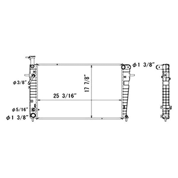 2009 Hyundai Tucson  2.0L L4 Radiator