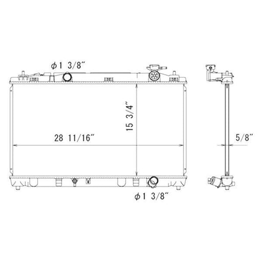 2011 Toyota Camry LE 2.5L L4 Radiator - Automatic