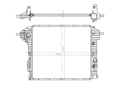 2012 Ford F-350 Super Duty 6.2L V8 Radiator OSC13231