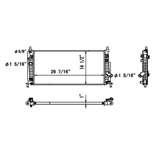 2012 Mazda 3  2.0L L4 Radiator - SKYACTIV