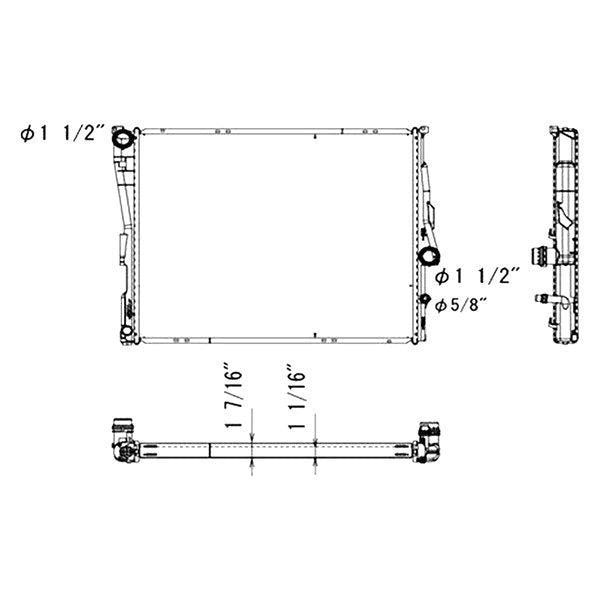 2010 BMW X3  3.0L L6 Radiator - Automatic