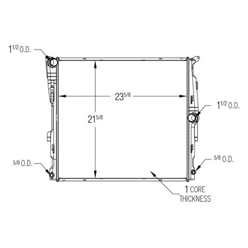 2011 BMW X3 xDrive28i 3.0L L6 Radiator