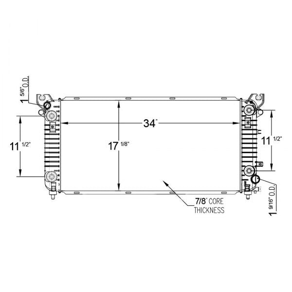 2014 GMC Sierra 1500 4.3L V6 Radiator — RadiatorNow