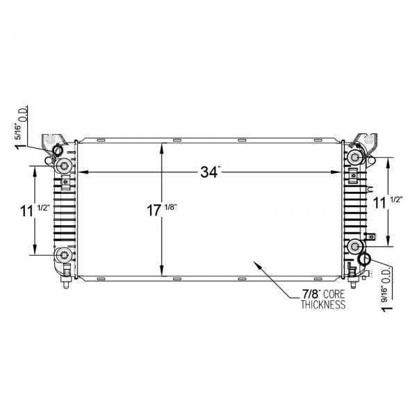 2014 Chevrolet Silverado 1500  6.2L V8 Radiator