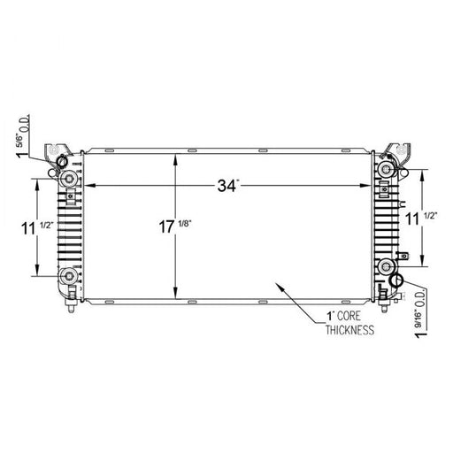 2017 Chevrolet Suburban  5.3L V8 Radiator