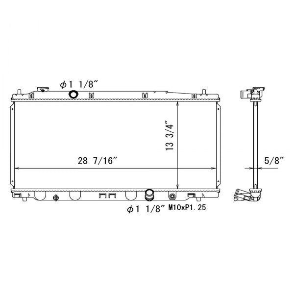 2013 Honda Fit EV L  Radiator - Automatic