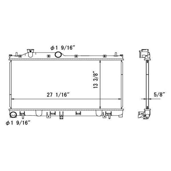 2016 Subaru Forester  2.5L H4 Radiator