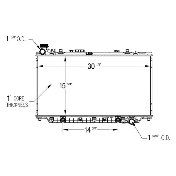 2014 Chevrolet Caprice PPV 6.0L V8 Radiator - Automatic