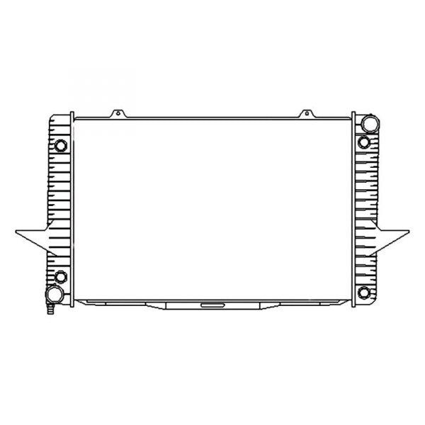 1996 Volvo 850  2.3L L5 Radiator - Turbocharged, Sedan, Manual