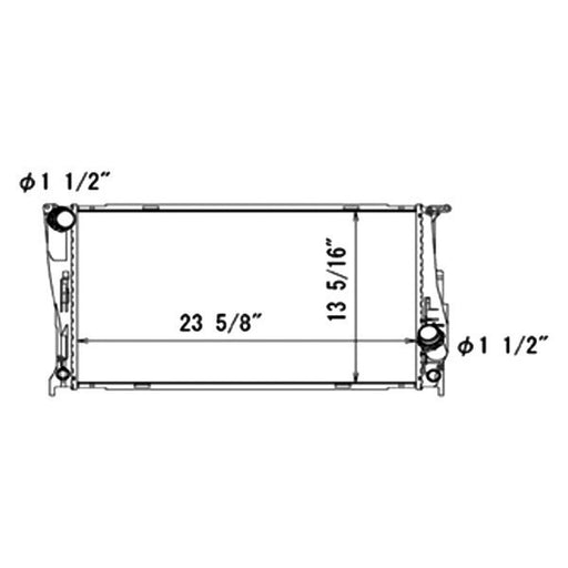 2012 BMW 335i xDrive  3.0L L6 Radiator - Turbocharged, Coupe, Automatic