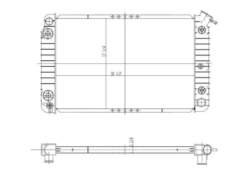 1993 Oldsmobile 88 3.8L V6 Radiator LR1035
