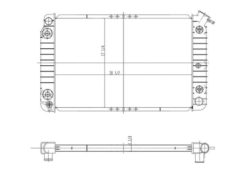 1992 Oldsmobile 98 3.8L V6 Radiator LR1035