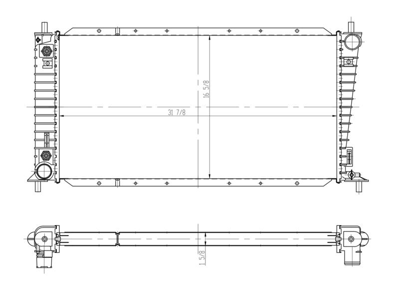 2003 Ford Lobo 5.4L V8 Radiator